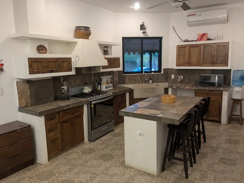 Una esquina de la cocina.